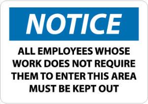 Employees Signs, National Marker