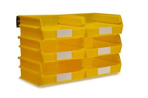 Bins or rail wall storage yellow