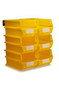 Yellow storage bin
