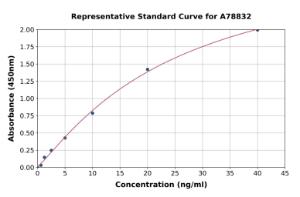 Representative standard curve for Human Syk ELISA kit (A78832)