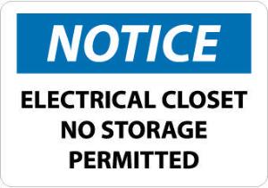 Voltage and Electrical Notice Signs, National Marker
