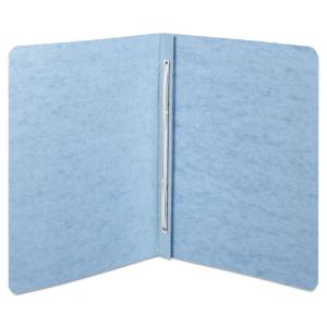 Cover, prong clip, letter, 2 capacity, light blue