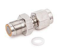 Connector, male, for Gas clean connecting unit, with dust filter