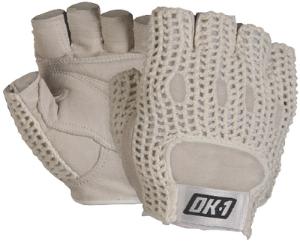 Mesh-Back Lifter's Gloves, White