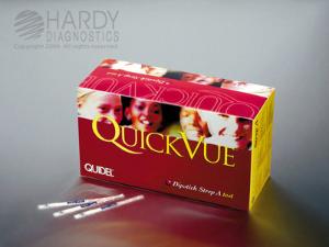 Quidel QuickVue® Dipstick Strep A test, controls included, Hardy Diagnostics