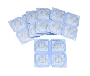 Culture clear glass bottom dishes 12 mm, blister