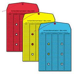 Quality Park™ Colored Paper String and Button Interoffice Envelope, Essendant