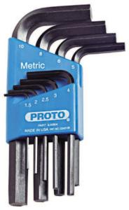 Proto® Metric Hex Key Sets, Hex Tip, Stanley