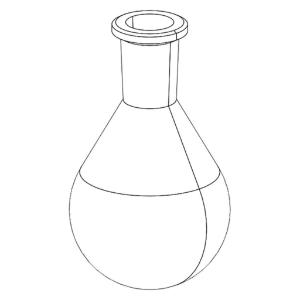 Evaporating flask 24/40 250 ml
