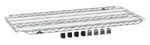 Metro EZA-2448NC Super Erecta EZ-ADD wire shelf, chrome, 24×48 inch.