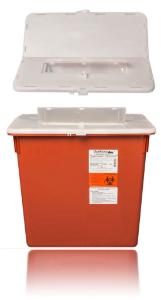 VWR® Flip Up and Half Lid Hinged Openings, 7 Gallon