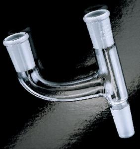 PYREX® Three-Way Connecting Tube with Parallel Sidearm and [ST] Joints, Corning