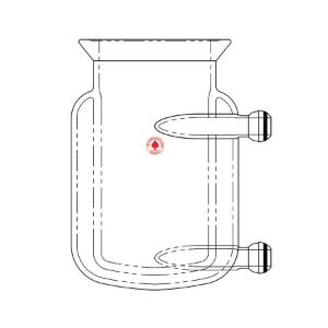 Two-Piece Jacketed Pressure Reactor without Drain Valve, Ace Glass Incorporated