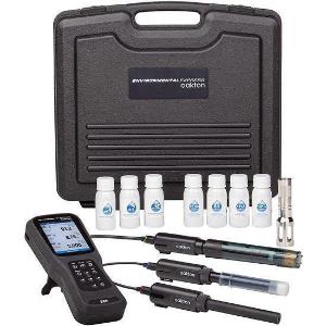 Oakton® PCD380 waterproof 3-channel pH, ORP, Conductivity, TDS, Resistivity, Salinity, and DO Smart handheld meter kit with probe