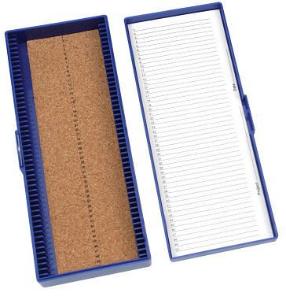 VWR® Microscope slide boxes, blue