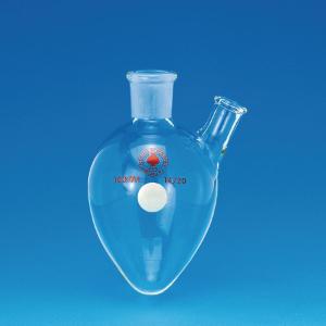 Flask, Two-Neck, Pear-Shaped, Ace Glass Incorporated