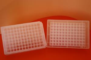 Square Well Storage Plate; 2.2 ml; U Bottom; sterile