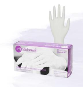 Latex powder-free examination gloves