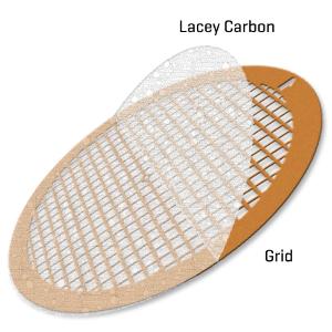 Ems Lacey Carbon Support film on square mesh grid