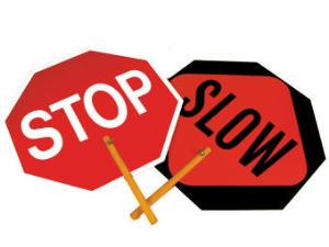 Stop/Slow Paddles, NMC (National Marker Company)