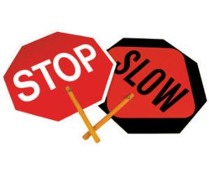 Stop/Slow Paddles, NMC (National Marker Company)