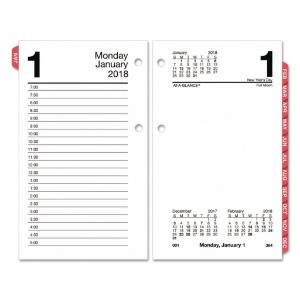 AT-A-GLANCE® One-Color Daily Desk Calendar Refill, Essendant