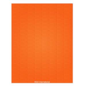 Laser paper labels, orange