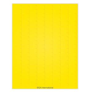Laser paper labels, yellow