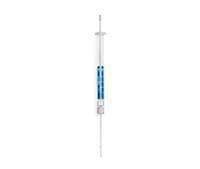 ALS syringe, blue line, plunger in needle