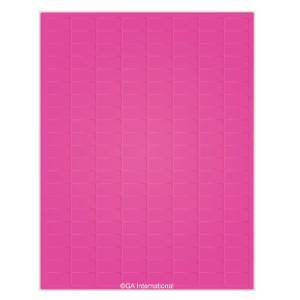 Laser paper labels, pink