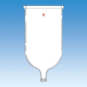 Unjacketed Cylindrical Reaction Flask, KF Plane Flange, Ace Glass Incorporated