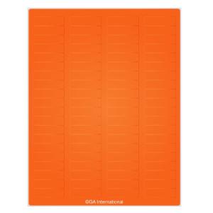 Laser paper labels, orange