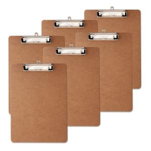 Universal® Recycled Hardboard Clipboard with Low-Profile Clip