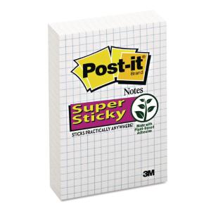 Post-it® Notes Super Sticky Grid Notes, Essendant