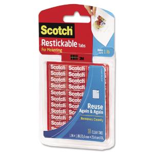 Scotch® Reusable Mounting Tabs, 3M