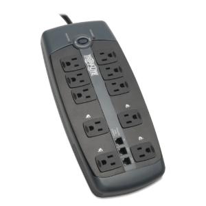 Tripp Lite Protect It!™ Series Ten-Outlet Surge Suppressor Strip with Tel/Modem Protection