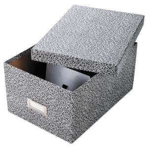 Card file box with lift-off lid