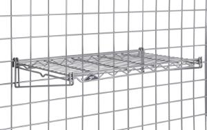 Shelf flat grid metroseal gray 12×24