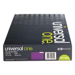 Universal® Colored File Folders With Top Tabs