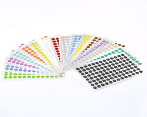 Color dot paper labels