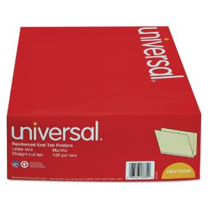 Universal® Reinforced End Tab Folders