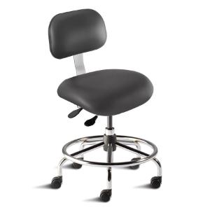 Biofit Eton series ISO 6 cleanroom chair, Low seat height range with casters