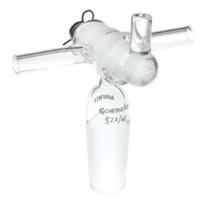 Airfree® Schlenk Adapters, Vacuum or Inert Gas, with Stopcock, Chemglass