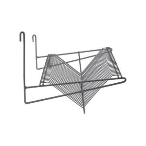 Lid holder slanted-drying shelf gray