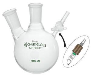 Airfree® Schlenk 2-Neck Reaction Flasks, Chemglass