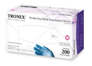 Nitrile Exam Gloves Powder-Free Fingertip-Textured Tronex