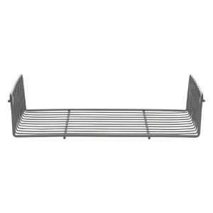 Shelf light-duty with side ledges gray