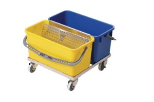 Slim T™ Double Bucket Cart and Wringers, Micronova