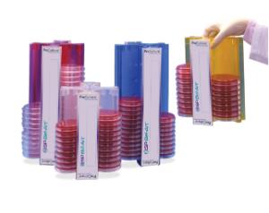 SP Bel-Art ProCulture 100 mm Petri dish rack; 48 places, 9½ ", Assorted colors (pack of 4)