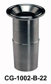 Adapters, Sanitary to Standard Taper, Stainless Steel, Tri-Clamp, Chemglass